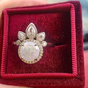 COPY - 🤍 NWT White Ice Crystal .925 Sterling Silver ring, Size 10